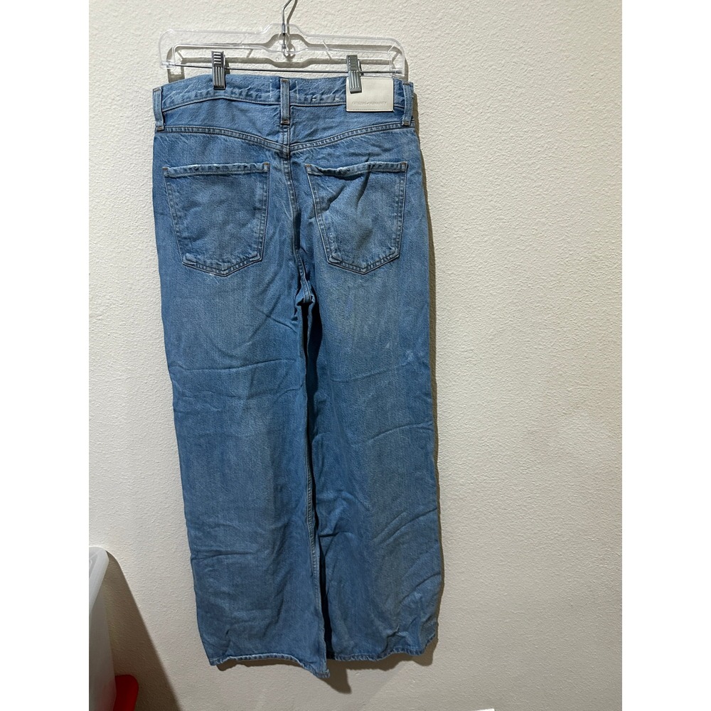 Citizens of Humanity Jeans Womens 27 Blue Cotton Wide Leg High Rise Denim Pants - Picture 2 of 8